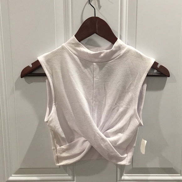 Polly & Esther Tops - White Crop Top